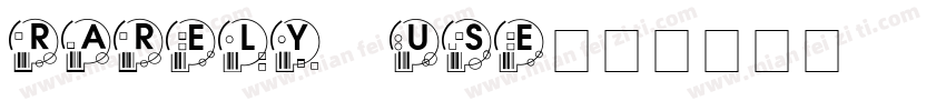 Rarely use字体转换